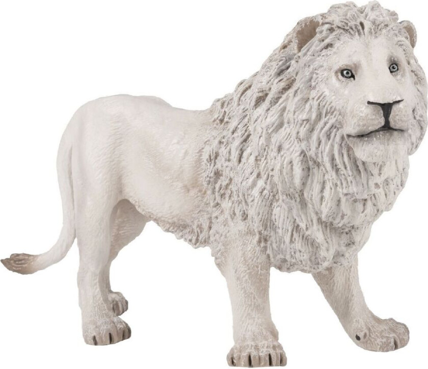 Hvit Løving - H: 15 cm - - OneSize - Lekedyr