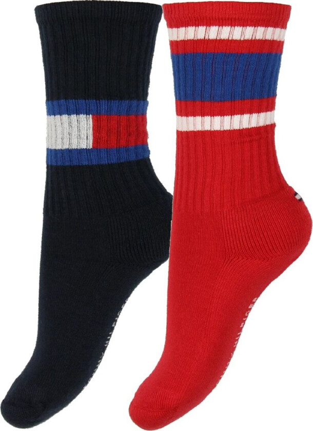 Sokker - 2-pack - Flagg - Rød/Svart - - 39/42 - Sokker