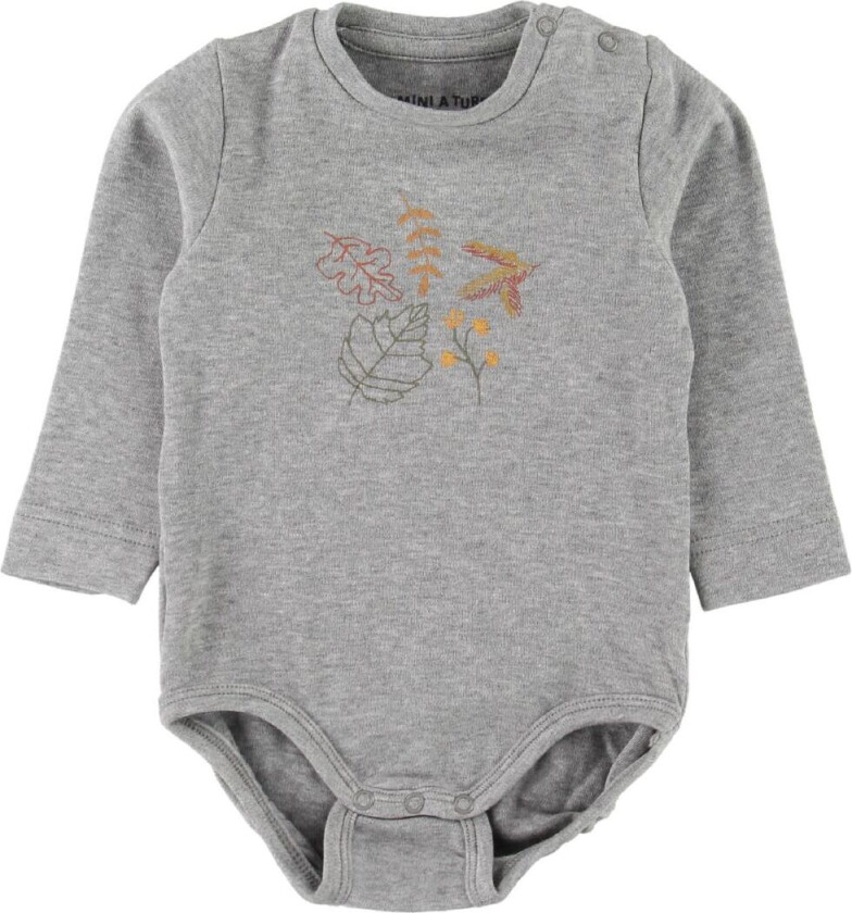 Body - Yomia - Grå Melert - - 56 - Langermet Body