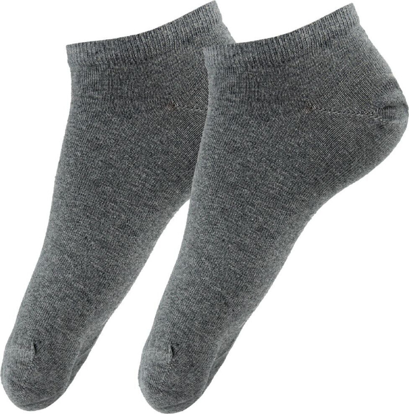 Ankelsokker - 2-pack - Sneaker - Grå Melert - - 39/42 - Sokker