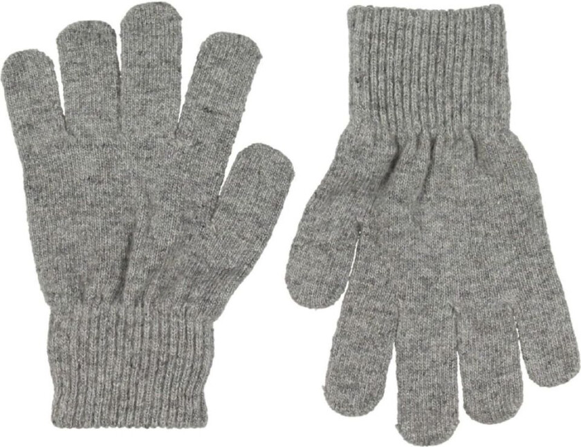 Hansker - Ull/Nylon - Grå Melert - - 7-10 år (122-140) - Handsker