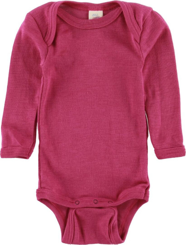 Body L/æ - Ull/Silke - Raspberry - - 50/56 - Langermet Body
