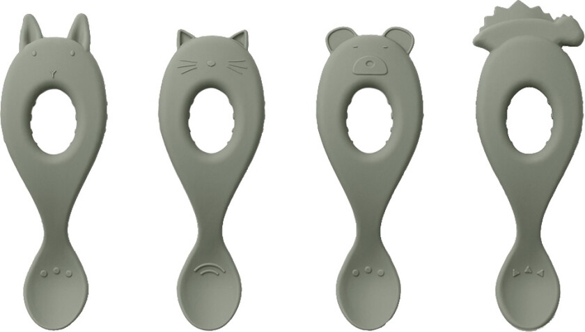 Skjeer - Liva - 4 stk. - Faune Green - - OneSize - Bestikk