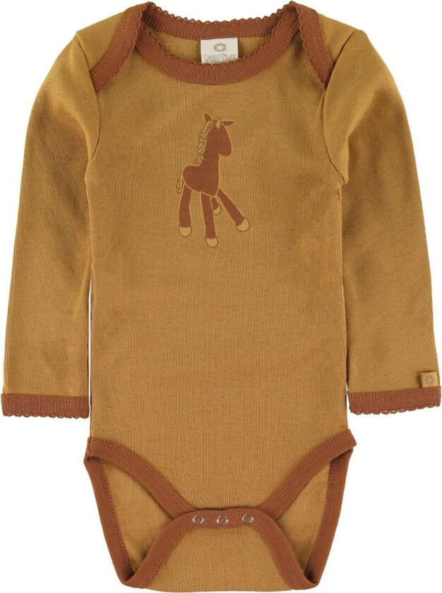 Body L/æ - Hassel m. Enhjørning - - 68 - Langermet Body