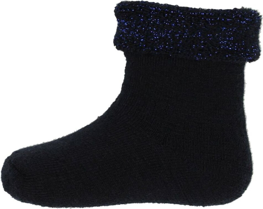 Sokker - Ull - Navy m. Glitter - - 15/16 - Sokker