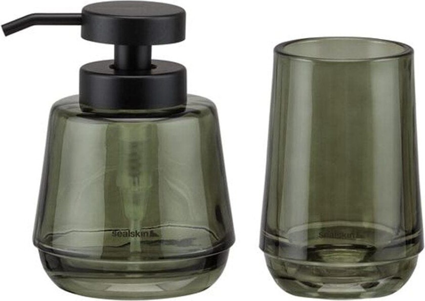 Mood Sett - Såpedispenser-tannglass Grønn