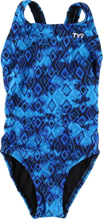 Badedrakt - Glacial Maxfit - Blå m. Mønster - - 116 - Badetøy