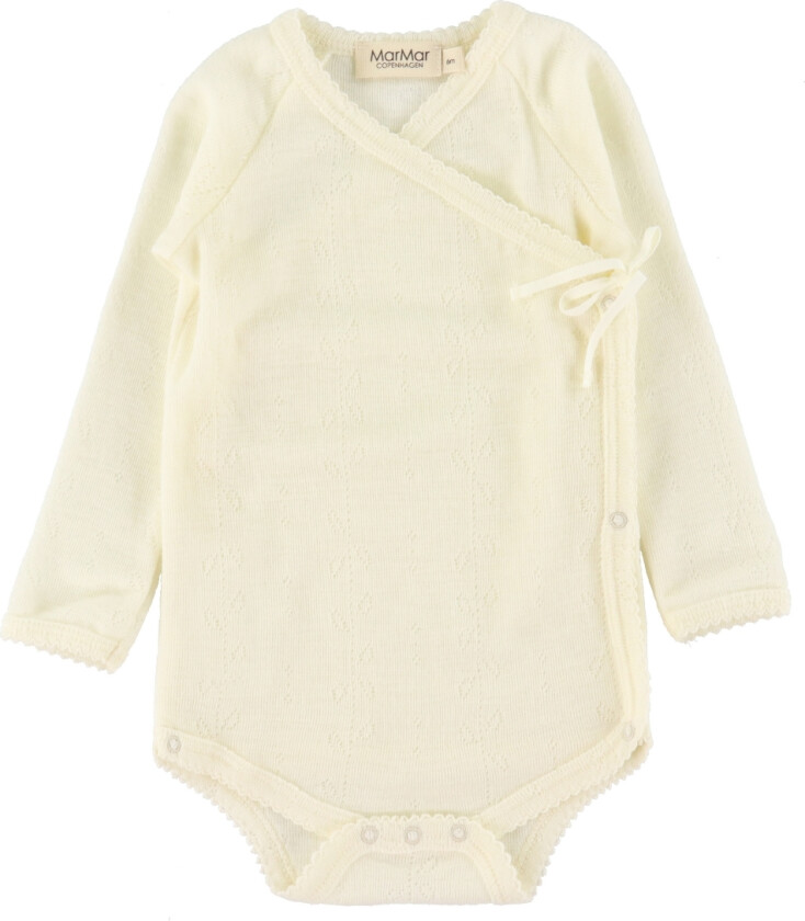 Omslagsbody L/æ - Belita - Ull - Natural - - 4 md - Langermet Body