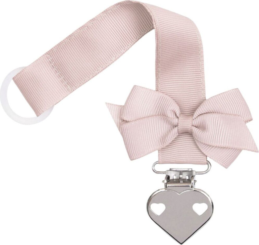 Smokkesnor - Mørk Pulver m. Sløyfe/hjerte - - OneSize - Smokkebånd