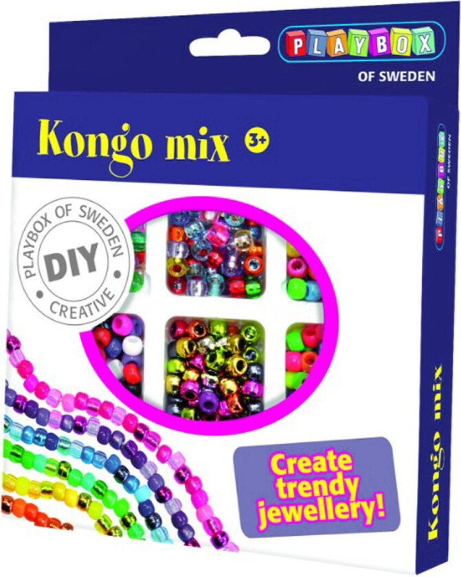 Perlesett - 480 stk. - Kongo Mix - - OneSize - Perler