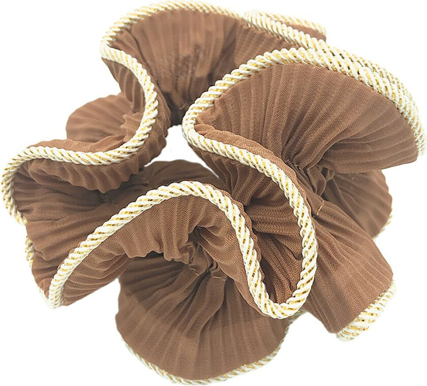Scrunchie - Lily - Gyldenbrun - - OneSize - Hårpynt
