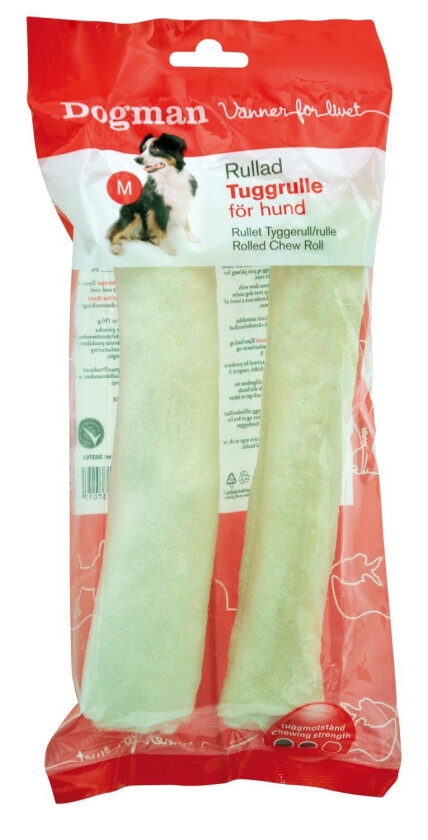 Tyggerull Tørket Råhud 2stk