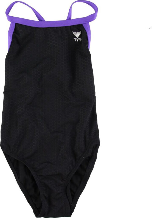 Badedrakt - Hexa Diamondfit - Svart/Lilla - - 128 - Badetøy