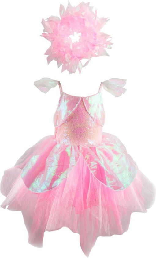Kostymer - Iriserende - Rosa m. Paljetter - - 5-6 år (110-116) - Kostymer