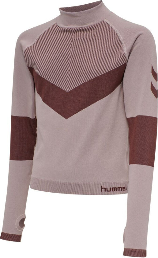 Genser - HMLKith - Beskåret - Gammelrosa m. Bordeaux - - 11-12 år (146-152) - Genser
