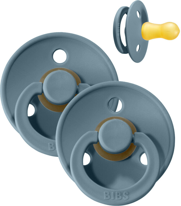 Colour Smokker - Str. 2 - 2-pack - Rund - Petrol - - 6-18 md - Smokk