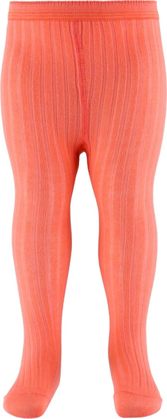 Strømpebukser - Rib - Korall - - 60 - Strømpebukser