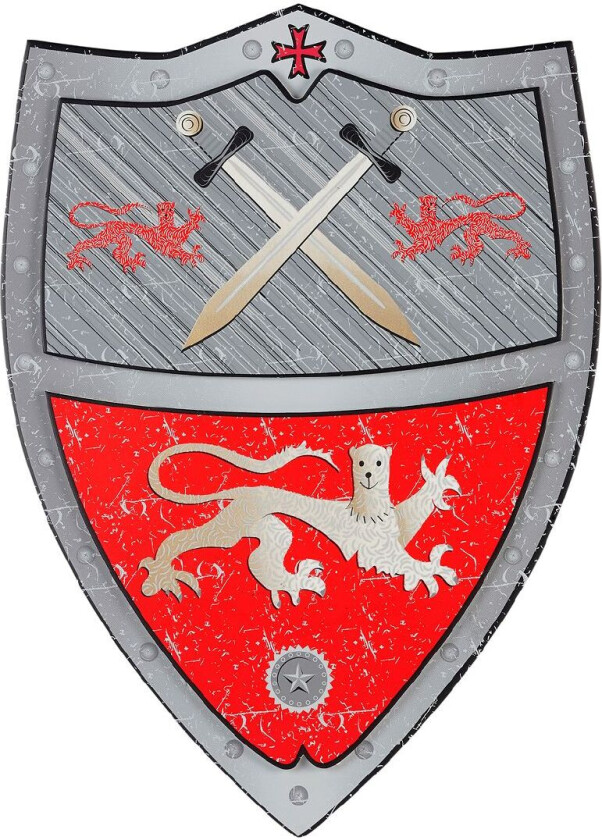 Kostymer - Skjold - Tristan - Rød - - OneSize - Kostymer