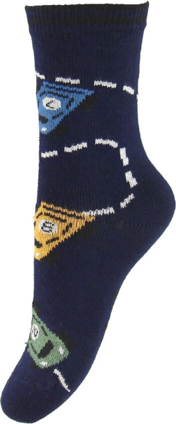 Sokker - Navy m. Biler - - 15/16 - Sokker