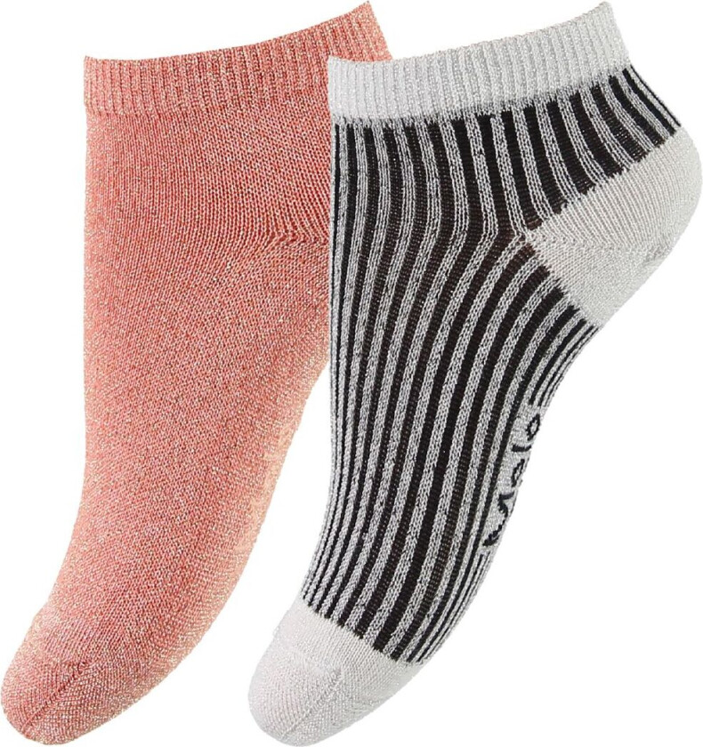 Ankelsokker - 2-pack - Noja - Aloha Peach - - 17/19 - Sokker