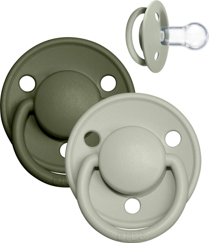 De Lux Smokker - 2-pack - Rund- Sage/Hunter Green - - OneSize - Smokk