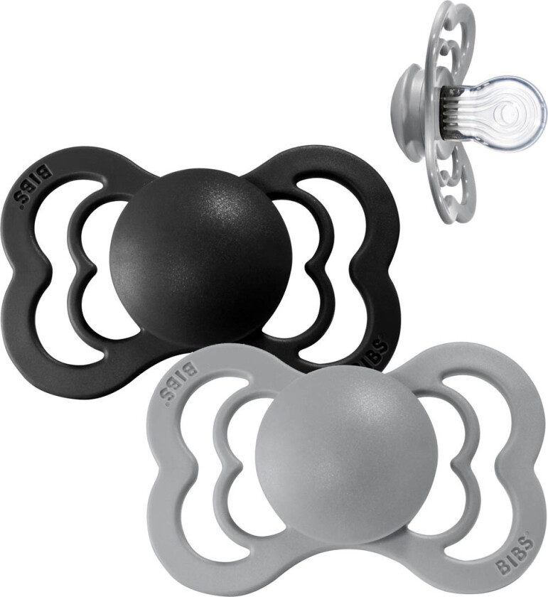 Supreme+ Smokker - Str. 1 - 2-pack - Symmetrisk - Cloud/Bla - - 0-6 md - Smokk