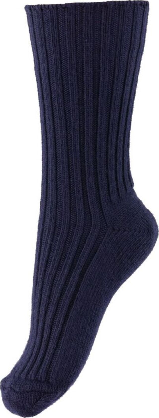 Sokker - Ull - Navy - - 35/38 - Sokker