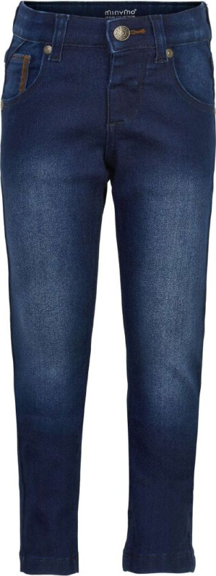 Bukser - Stretch Slim Fit - Mørkeblå Denim - - 10 år (140) - Jeans