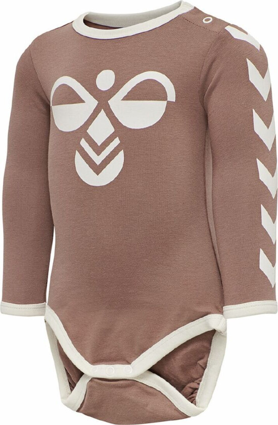 Body I/e - HmlFlipper - Rosa m. Logo - - 1 år (80) - Langermet Body