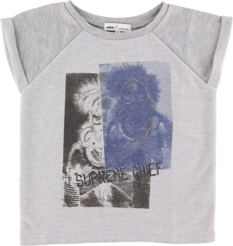 T-skjorte - Wilde - Grå m. Trykk - - 4 år (104) - T-skjorte