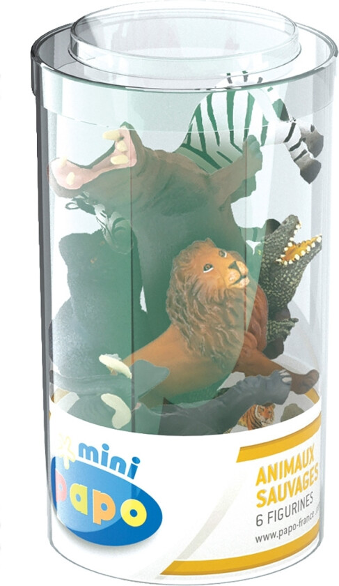 Mini Figurer - 6 stk. - Ville dyr - - OneSize - Lekedyr