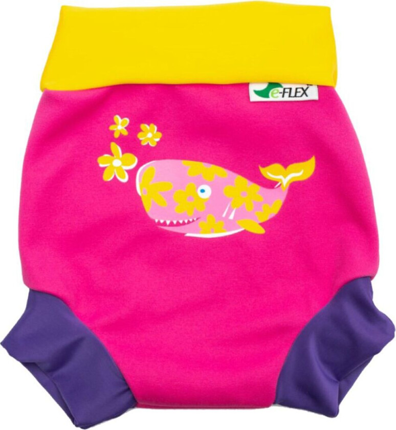 Svømmebleie - UV50+ - Svøm Nappy - Rosa/Yellow Joni - - 6-9 md - Svømmebleie