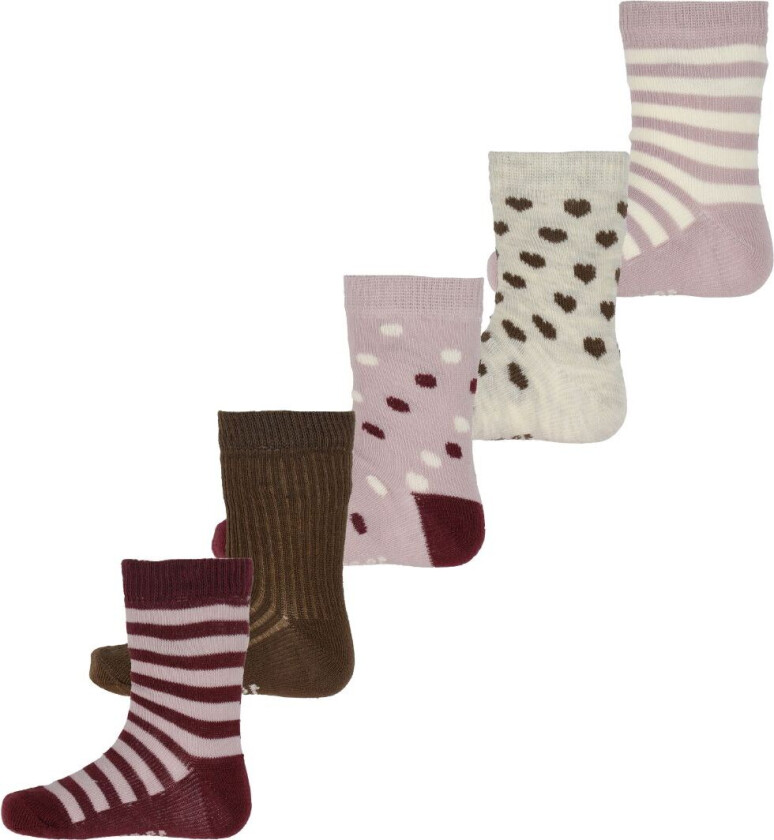 Sokker - 5-pack - Rosa Røyk - - 35/38 - Sokker