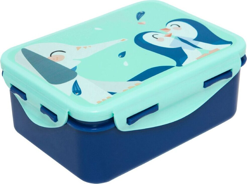 Matboks - Elefanter - Blå/Grønn - - OneSize - Matboks