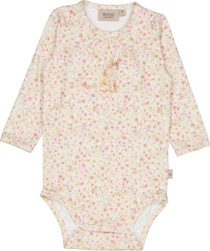 x Rodinia Body L/æ - Begrenset - Akvarellblomster - - 2 år (92) - Langermet Body
