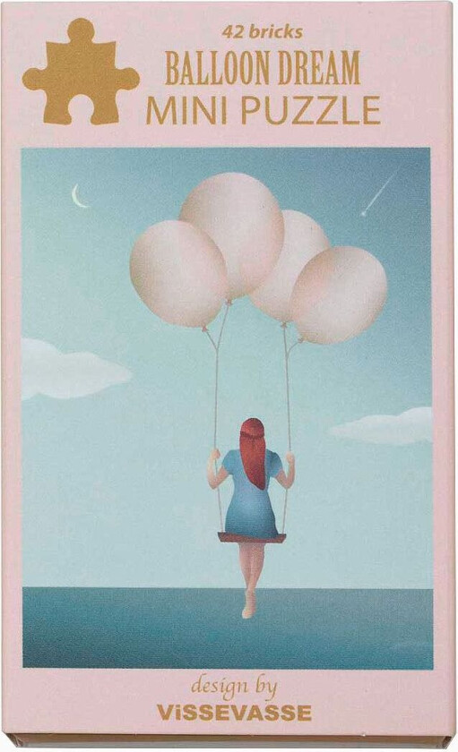 Puslespill - Mini - 10x13 cm - Balloon Dream - - OneSize - Puslespill
