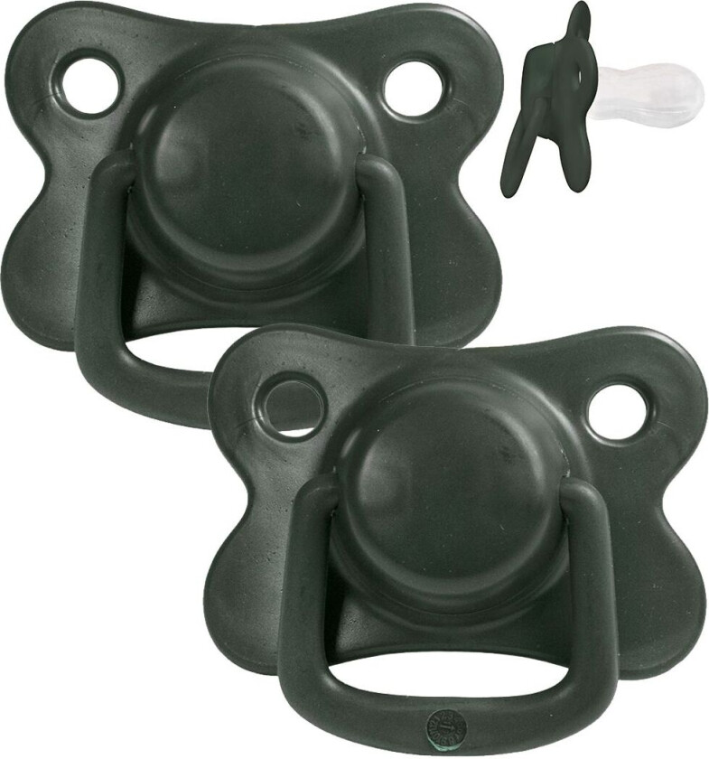 Smokk - 2-pack - Mørkegrønn - - 6+ md - Smokk