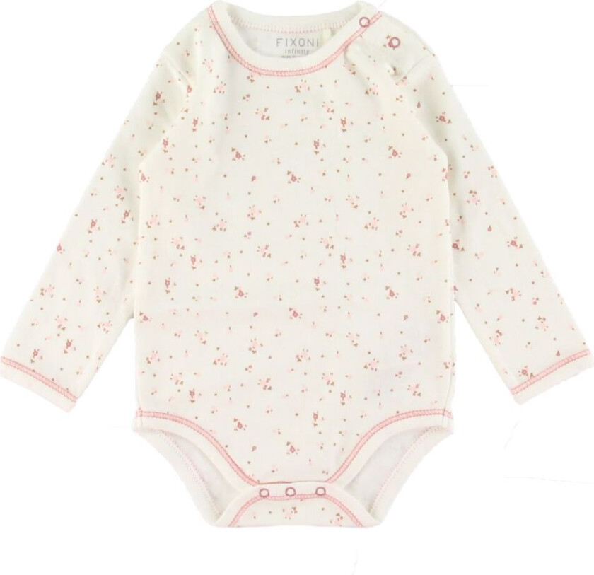 Bilde av Body I/e - Dusty Rose m. Blomster - - 68 - Langermet Body