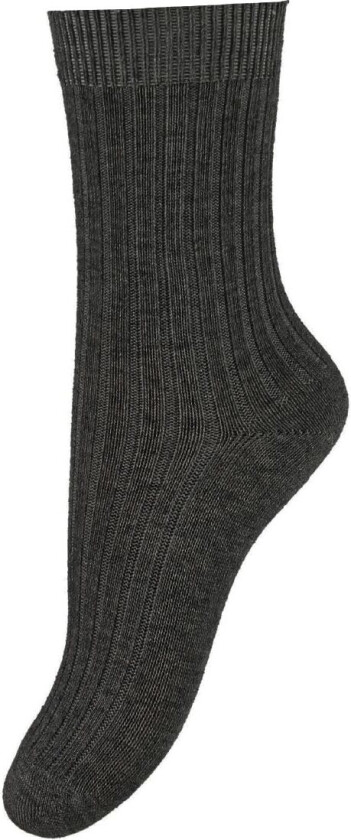 Sokker - Rib - Grå - - 15/16 - Sokker