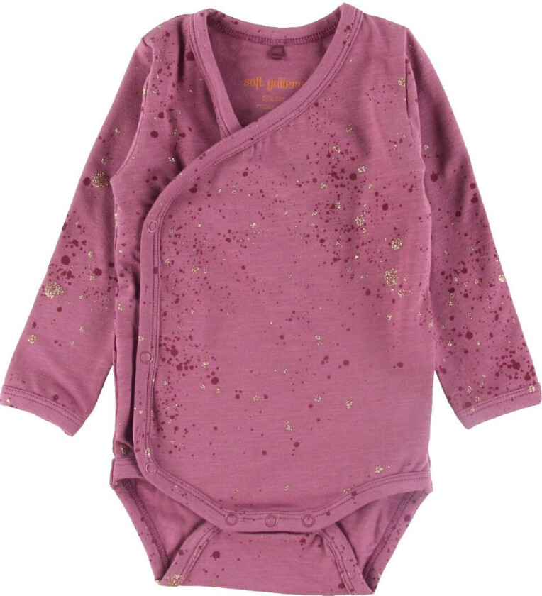 Omslagsbody L/æ - Niki - Mini Splash - Renessanse - - 74 - Langermet Body