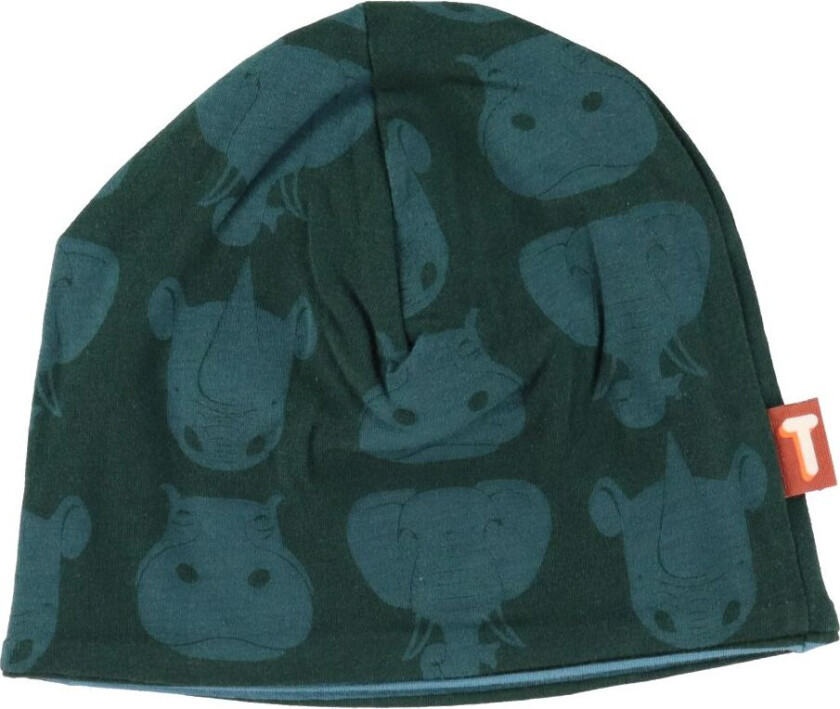 Lue - Loeve - Vendbar - Black Green m. Tykke skinn - - 48 - Lue