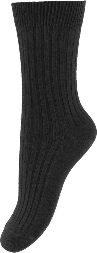 Sokker - Rib - Svart - - 15/16 - Sokker