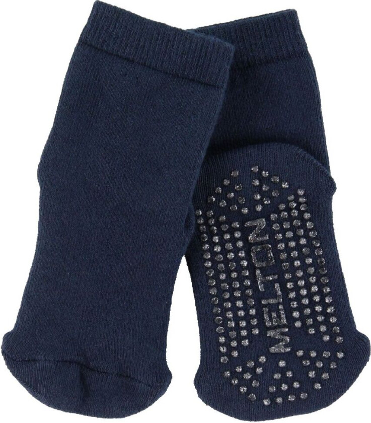 Sokker - La oss gå - Navy m. Anti-Skli - - 17/19 - Sokker