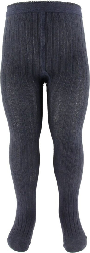 Strømpebukser - Rib - Navy - - 160 - Strømpebukser