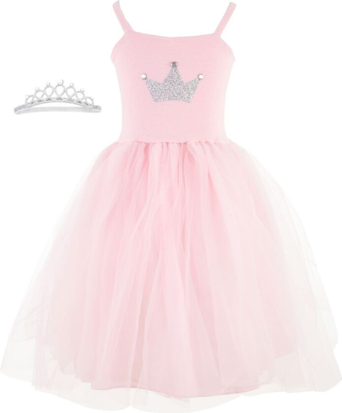 Kostymer - Prinsessekjole - Pen Rosa - - 7-8 år (122-128) - Kostymer