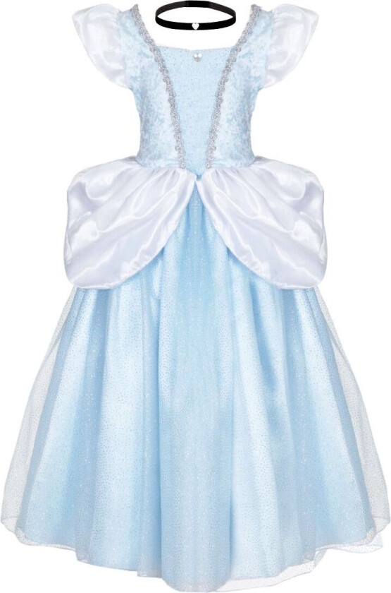 Kostymer - Askepott - Lyseblå - - 7-8 år (122-128) - Kostymer