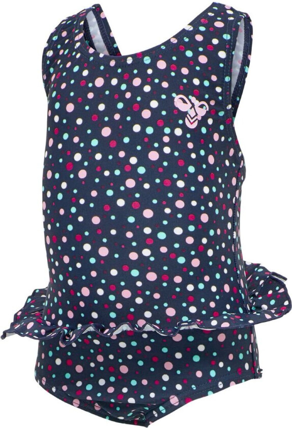 Badedrakt - hmlFilippa - UV50+ - Navy m. Prikkmønster - - 1 år (80) - Badetøy