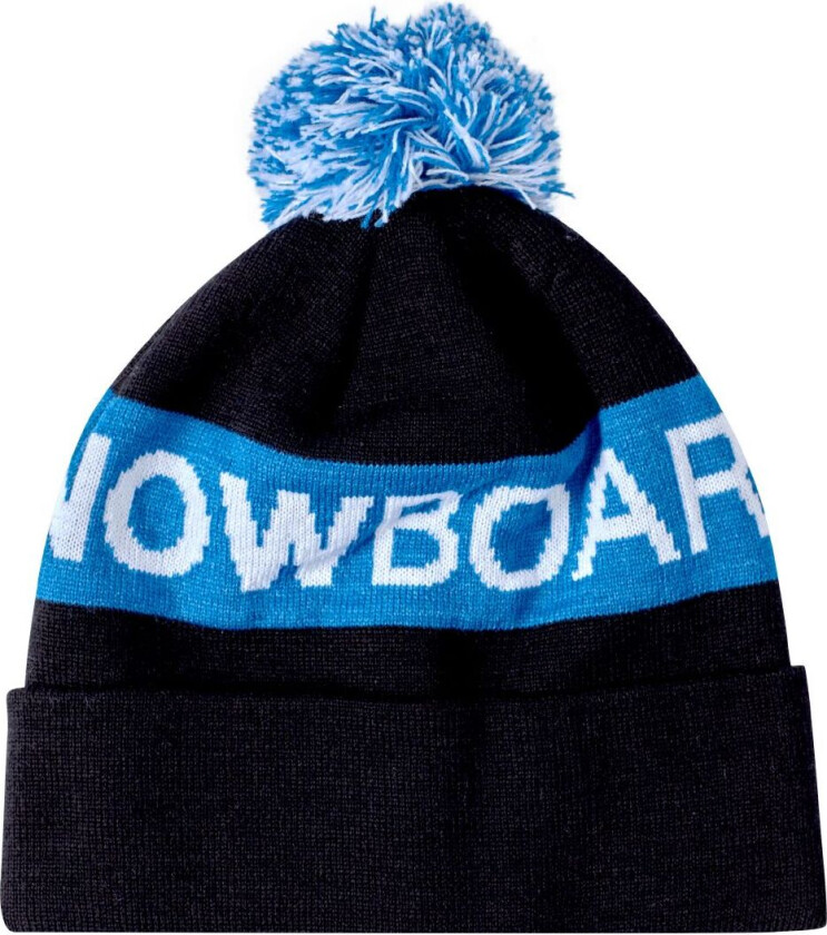 Strikkelue - Chester - Svart/Blå m. Dusk - - OneSize - Lue