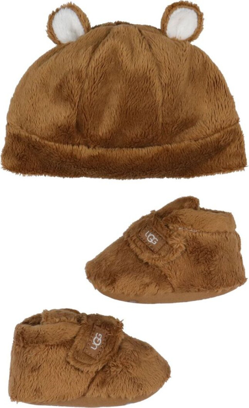 Bilde av Barnetøfler og Lue - Gaveeske - Chestnut - - 0-1 md - Lue