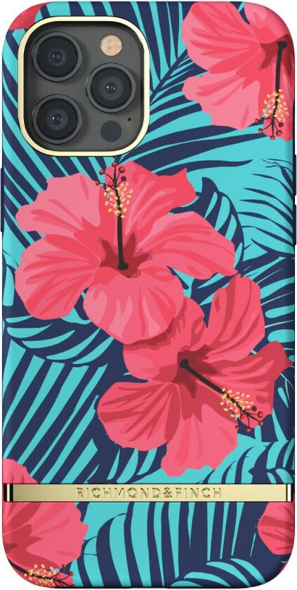 Deksel - iPhone 12 Pro Max - Rød Hibiscus - - OneSize - Trekk